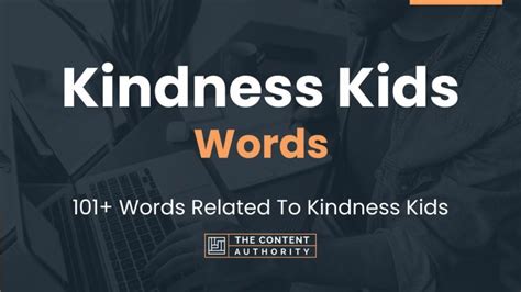 Kindness Kids Words - 101+ Words Related To Kindness Kids