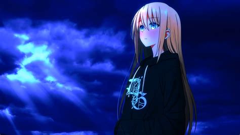 3840x2160 Resolution Blonde Blue Eye Anime Girl 4K Wallpaper ...