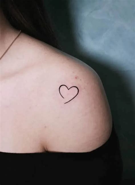 Top 76+ small heart outline tattoo latest - in.coedo.com.vn