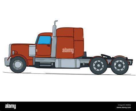 Big truck cartoon Stock Photo - Alamy