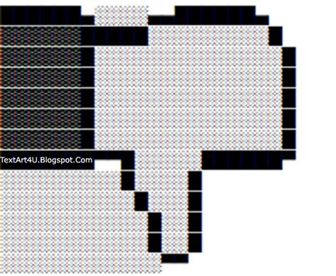 Thumbs Down ASCII Text Art | Cool ASCII Text Art 4 U