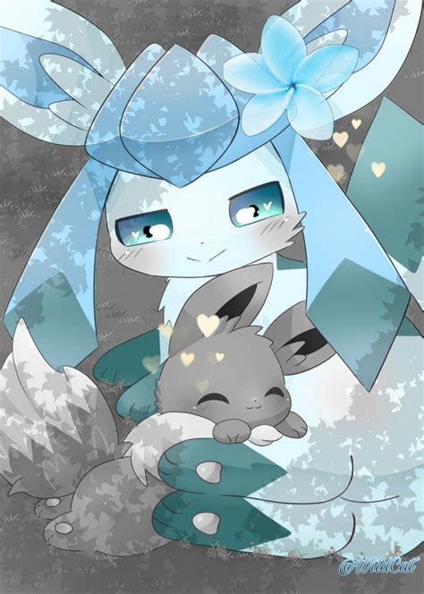 Shiny glaceon and shiny eevee | Pokemon eeveelutions, Pokemon eevee ...