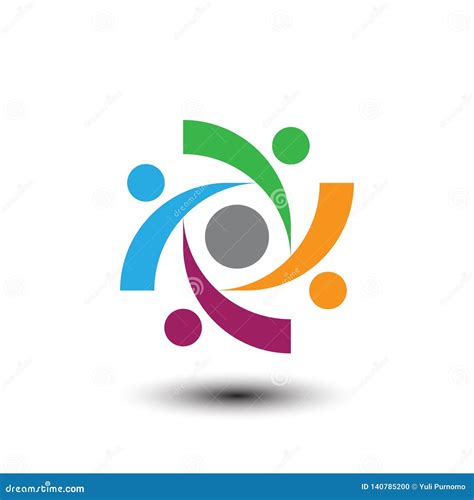 People Business Connecting Logo Stock Illustration - Illustration of ...