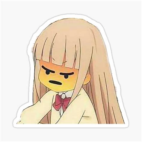 "Angry Anime Girl Reaction Meme" Sticker by A-GatorGoods | Redbubble