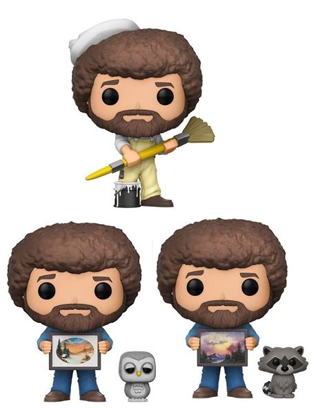 Bob Ross Funko POP Vinyl Figure 3-Pack Set with Chase Figures | Walmart ...