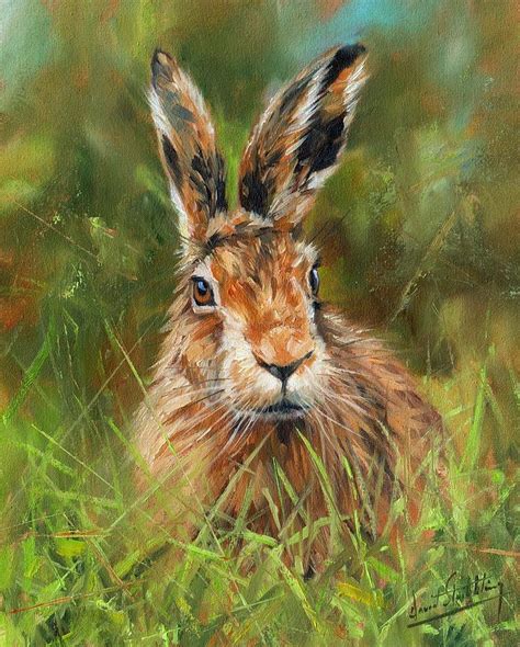 hARE Painting by David Stribbling