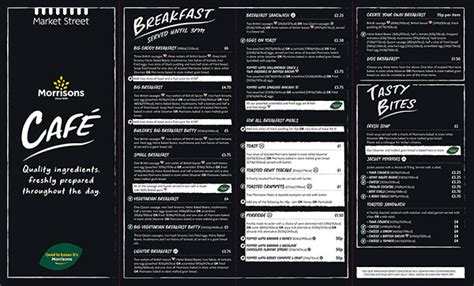 Our Morrisons Cafe Menu - Morrisons