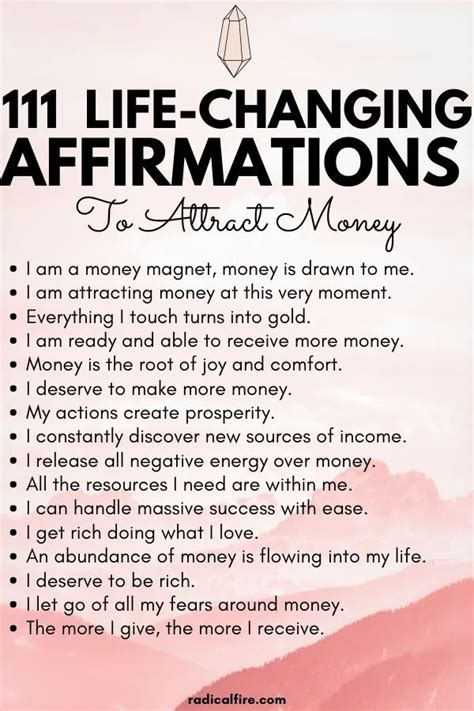 do money affirmations work - Ferne Donnelly