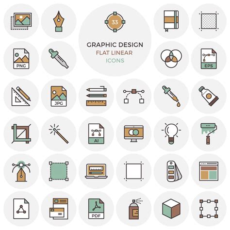 33 Free Flat Graphic Design Icons | Inspirationfeed