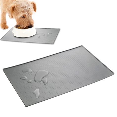 Waterproof Dog Food Mat for Dog Silicone Pet Food Pad Pet Bowl Drinking ...