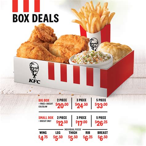 KFC Menu