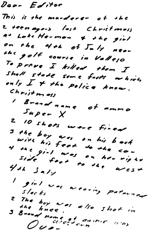 July 31, 1969 Chronicle Letter, Page 1