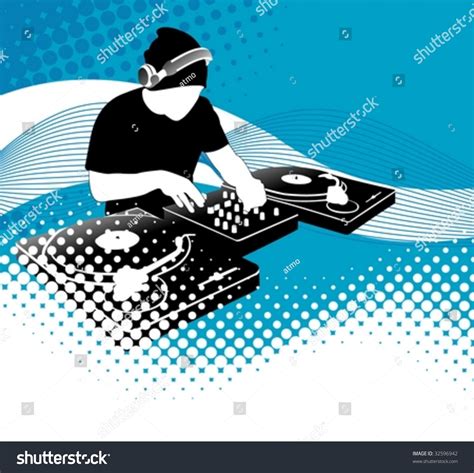 Vector Illustration Dj Stock Vector (Royalty Free) 32596942 | Shutterstock