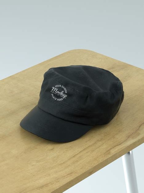 Premium PSD | Hat logo mockup