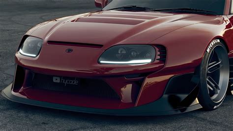 Toyota Supra MK4 Stage 1 Custom Wide Body Kit by Hycade Ver.1 Køb med ...