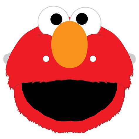 Elmo Mask Template | Free Printable Papercraft Templates