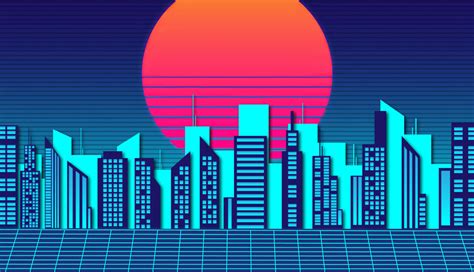 1336x768 Retro City Wave 4k Laptop HD ,HD 4k Wallpapers,Images ...