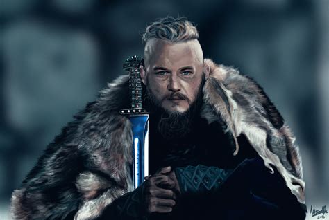 Ragnar Lothbrok (Vikings) by HeartOfTheSunrise on DeviantArt