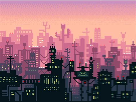 pixel landscape by Katya Drozd on Dribbble