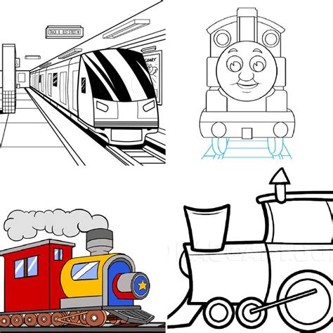 25 Easy Train Drawing Ideas - How to Draw a Train