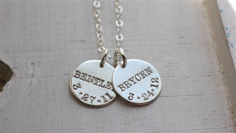 Kids Name Necklace Sterling Silver Necklace Family Necklace - Etsy