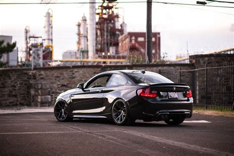 Black Sapphire Metallic BMW M2 with new HRE Wheels and Carbon Fiber ...