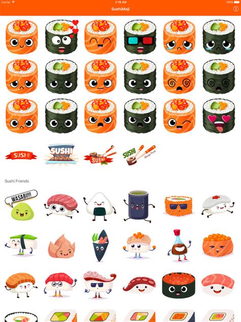 App Shopper: SushiMoji - Yummy Sushi Emoji Keyboard & Stickers (Food ...