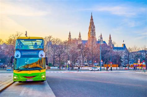 Double-decker Bus For Sightseeing Of The City, Vienna, Austria ...