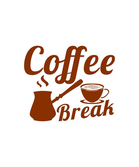 Coffee break logo design 11846417 Vector Art at Vecteezy