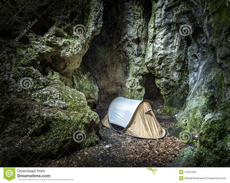 Camping In The Cave Royalty-Free Stock Image | CartoonDealer.com #49395352