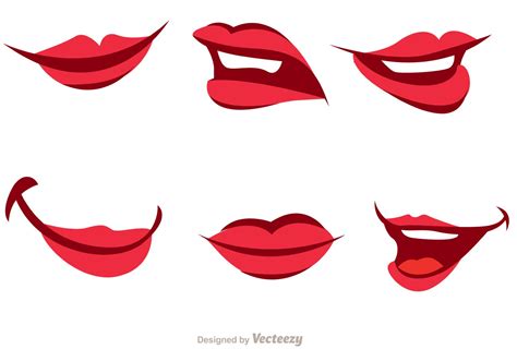 Girl Cartoon Mouth Vector Pack - Download Free Vector Art, Stock ...