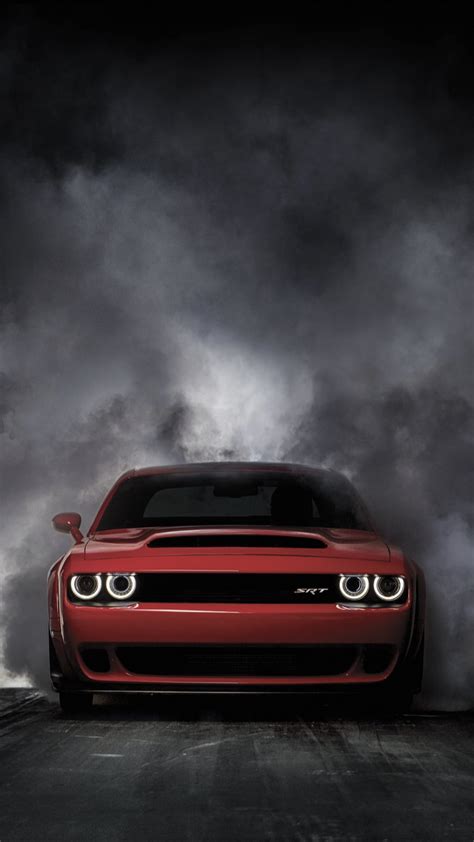 Black Dodge Challenger Srt Hellcat Wallpaper Hd - HD Wallpaper