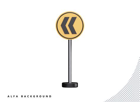 Left Arrow Road Sign 3d Vector Icon Graphic by crop3dbusiness ...