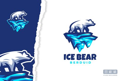 Ice Polar Bear Logo Graphic by magestic.std · Creative Fabrica