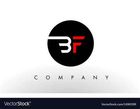 Bf logo letter design Royalty Free Vector Image