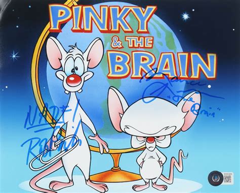 Rob Paulsen & Maurice LaMarche Signed "Pinky and the Brain" 8x10 Photo ...