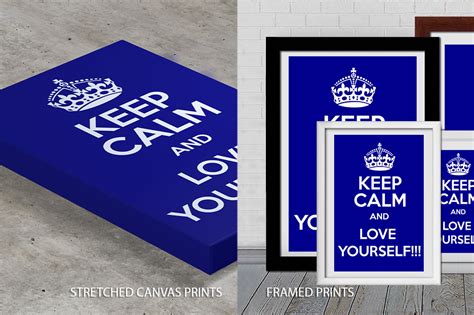 Keep Calm and Love Yourself Print on Canvas | Canvas Prints Australia