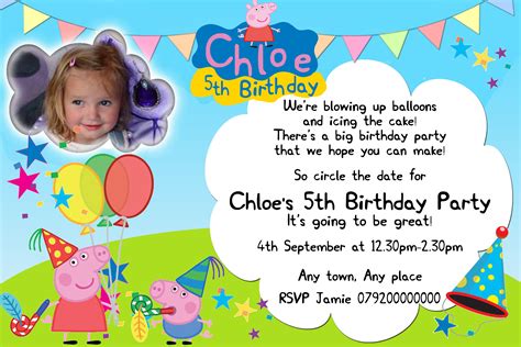 Pig birthday invitations, Peppa pig invitations, Peppa pig birthday