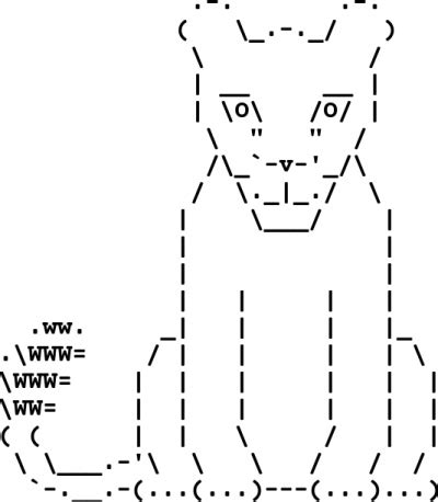 Lion ascii art