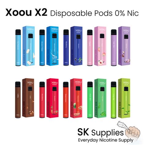 Jual XOOU X2 Disposable Pod Vape Puff Bar 0 Nic 800 Puff - Strawberry ...