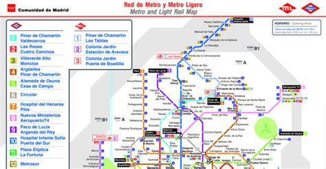 Plano de Metro Madrid 2024