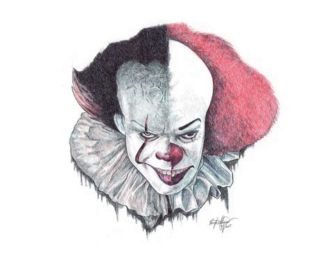 Pennywise the Clown Drawing by Serafin Ureno - Pixels