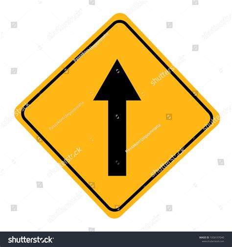 One Way Traffic Sign Vector Illustration Stock Vector (Royalty Free ...