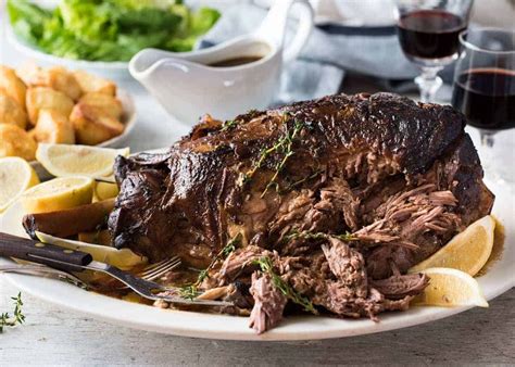 Slow Cooker Roast Lamb Leg | RecipeTin Eats