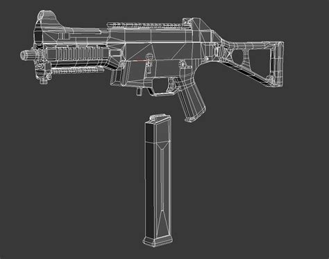 HK UMP45 WIP — polycount