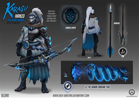 ArtStation - Overwatch - Karasu Hanzo Skin, Helena Macias [aka ...