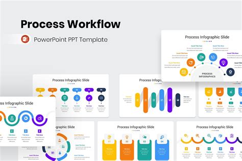 Process Workflow Infographics PowerPoint Template | Nulivo Market