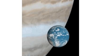 Planet Size Comparison Gif