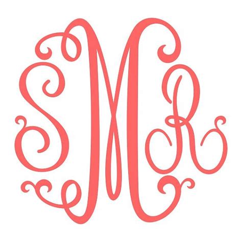 Suzanne Curlz Cuttable Monogram Font SVG, DXF, EPS use with Silhouette ...