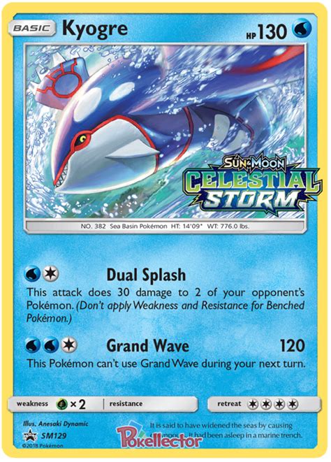 Kyogre - Sun & Moon Promos #129 Pokemon Card